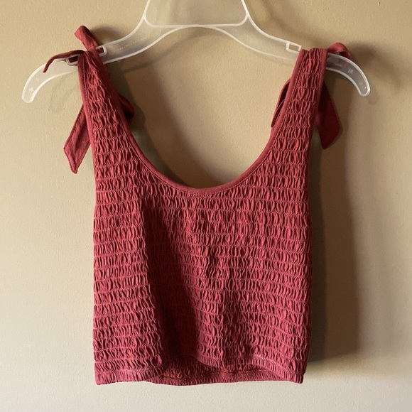 American Eagle Outfitters Tops - AE Smocked Tie Tank